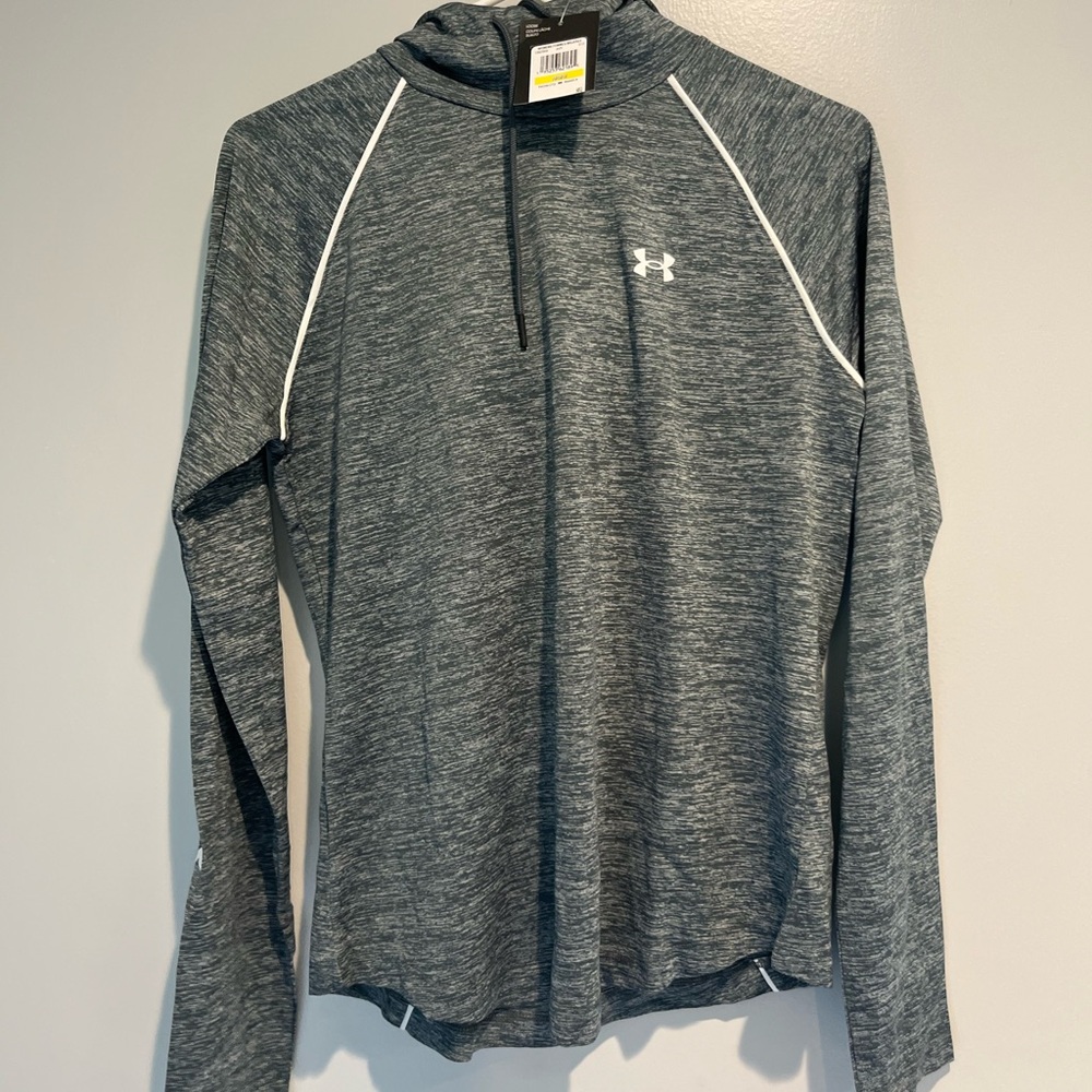 Under Armour Heathered Gray Performance Hoodie